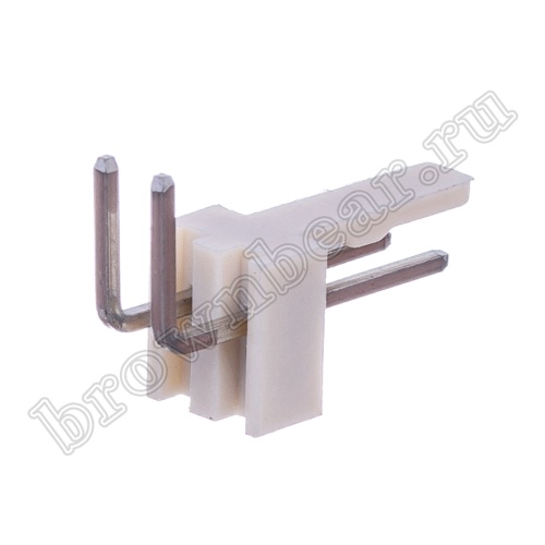 Разъем питания 2 контакта, вилка на плату, прямой угол, шаг 2.54 мм WF-2R фото 4