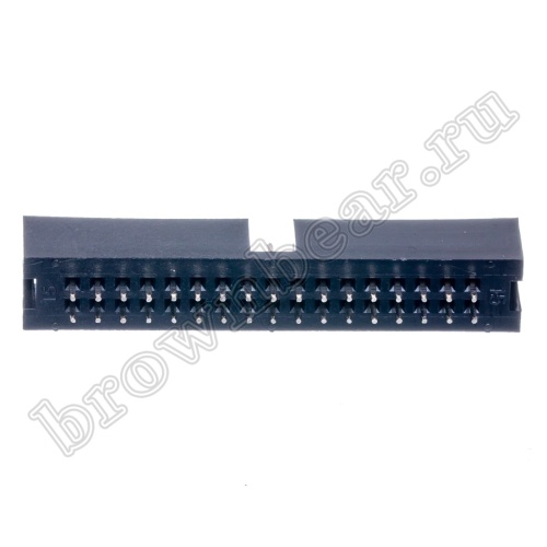 Разъем IDC 2х17 вилка на плату, шаг 2.54мм BH-34 фото 4