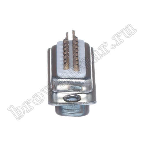 Разъем D-SUB 15 контактов, вилка на кабель, пайка DB-15M фото 7