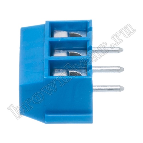 Клеммник винтовой на плату, 3 контакта, 5.0 мм TB-12B фото 3