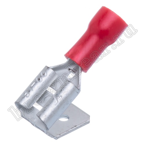 Клемма плоская обжимная 6.3 мм, гнездо + вилка на провод 0.25 - 1.5м², изолирорванная, кратно 100шт., РПИ-О TAI-1.25MF
