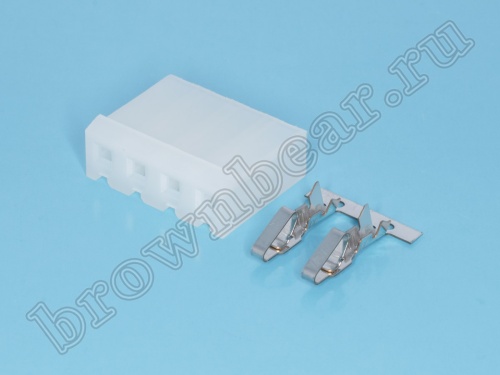 Разъем питания 4 контакта, гнездо на кабель, шаг 5.08 мм MHU-4