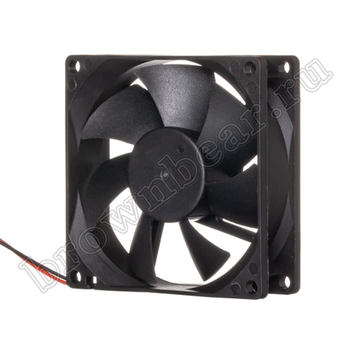 Вентилятор для корпуса 80х80х25, DC 12В, 0.20А, подшипник скольжения DAC8025M12S фото 4