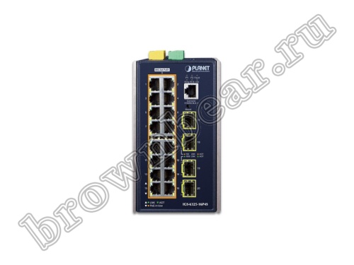 IGS-6325-16P4S Промышленный управляемый L3 коммутатор Planet, 16 портов 1Гбит/с PoE, 4 SFP порта 2.5Гбит/с фото 5