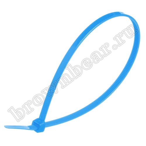 Стяжка (хомут) нейлоновая 280 x 4.8 мм, синяя, упаковка 100 шт. CV-280SBL