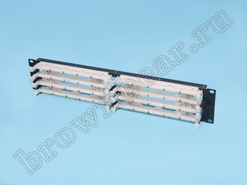 Кросс 200 пар, тип 110, крепление 19", 2U, основание 