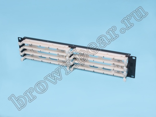 Кросс 200 пар, тип 110, крепление 19", 2U, основание 