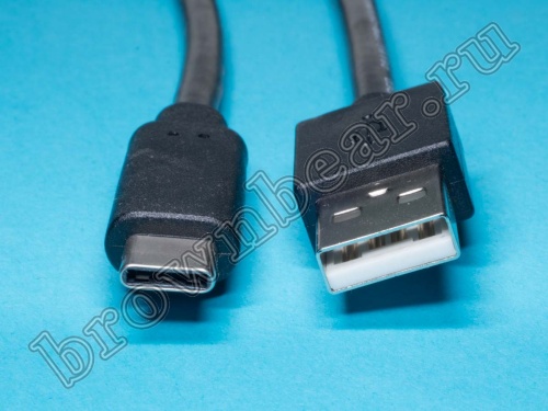 Кабель (шнур) USB2.0, тип А - тип C, вилка - вилка, 2 метра фото 2