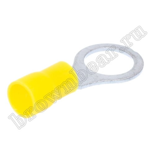 Клемма кольцевая обжимная тип "O" 10.5 мм, на провод 4.0 - 6.0 мм², изолированная, кратно 100шт. TRI-5.5-10 фото 3