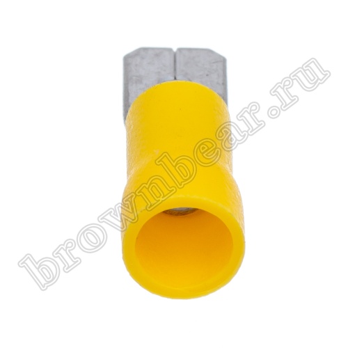 Клемма плоская обжимная 6.3 мм, вилка на провод 4.0 - 6.0 мм², изолированная, кратно 100шт., РПИ-П TAI-5.5M фото 3