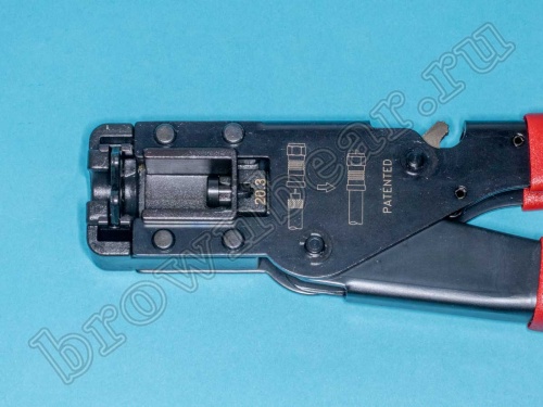 Пресс-клещи (кримпер) для обжима водонепроницаемых F разъемов на RG-59, 6 HT-508