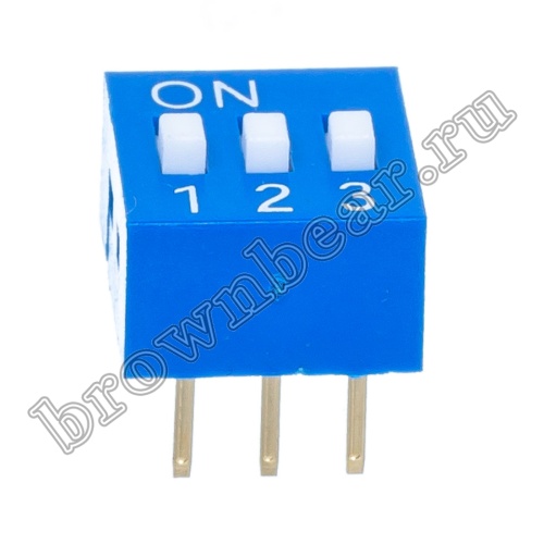 Переключатель Dip-Switch 3 контактных группы SWD1-3 фото 4