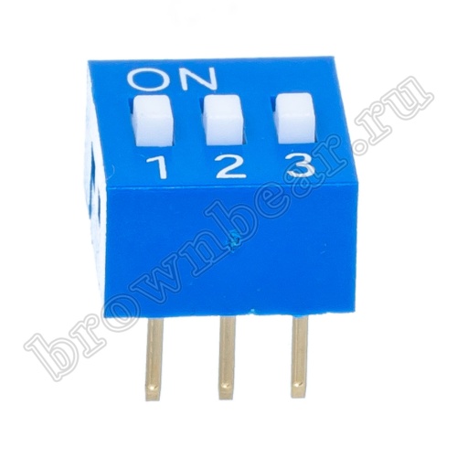 Переключатель Dip-Switch 3 контактных группы SWD1-3 фото 4
