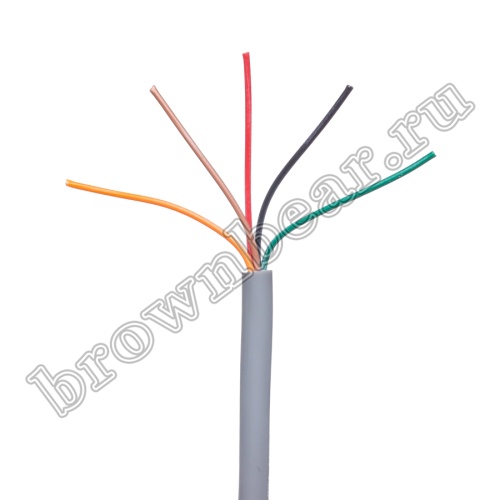 Кабель сигнальный коммуникационный 5 проводов, 28AWG, бухта 50м, неэкранированный, серый SIN YU