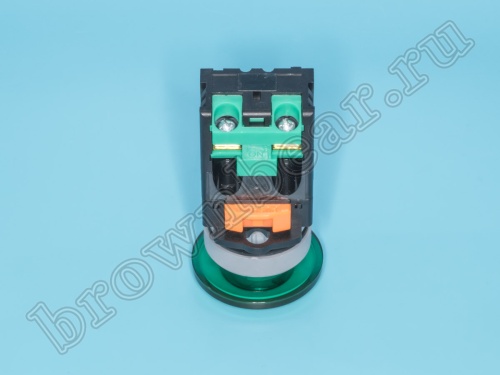 Кнопка управления грибок, с подсветкой, без фиксации, d 38 мм, НР, зеленая TN2IM2GN-1A фото 5