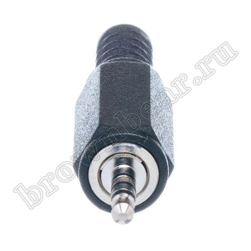 Разъём mini Jack 2.5мм, 4 контакта, стерео штекер, пластмассовый корпус AUD-32 фото 3