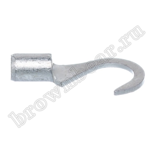 Клемма крюк тип "C" 5.3 мм на провод 0.5 - 1.5 мм², неизолированная,  кратно 100шт. TC-1.25-5 фото 4