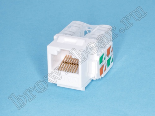 Модуль RJ-45 8P8C кат.5e, Keystone, тип KRONE 