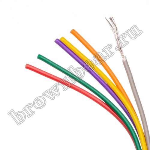 Кабель сигнальный коммуникационный 5 проводов, 28AWG, бухта 50м, неэкранированный, серый SIN YU фото 3