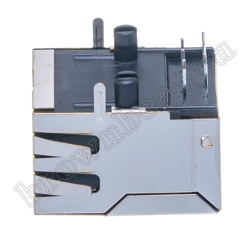 Разъём RJ-45 гнездо на плату, 8 контактов, тип 16, экранированный TJ16S-8P8C фото 2