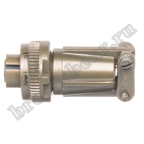 Разъём Amphenol серии MS, 2 контакта, розетка на кабель, тип 12S, резьбовой MS3106E-12S-3S фото 3