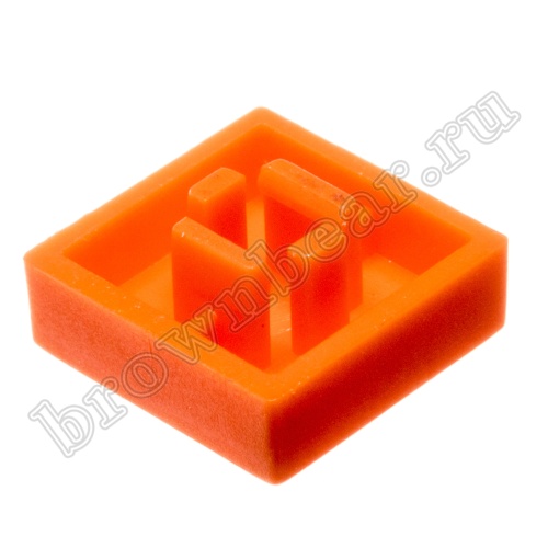 Колпачок квадратный для тактовой кнопки, оранжевый SWT-9S-OR фото 2