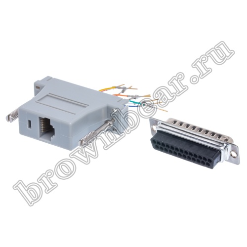 Переходник D-SUB 25 вилка - RJ45 гнездо GC-25MT8 фото 2