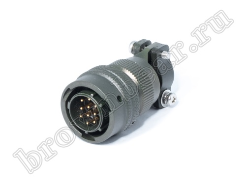 Разъём промышленный байонет MIL-26482 Series I серии HVMS 10 контактов, вилка на кабель