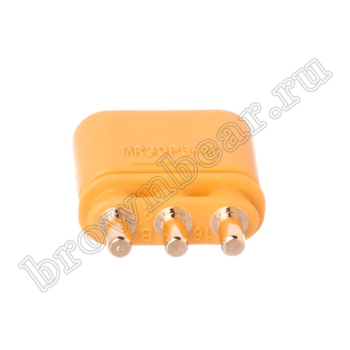 Разъем питания MR30 для АКБ, 3 контакта, штекер на плату MR30PB30-M.G.Y фото 4