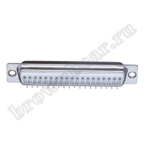 Разъем D-SUB  37 контактов, гнездо на плату, вертикальный DBB-37F фото 3