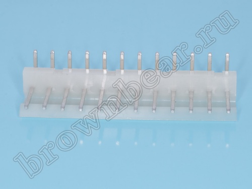 Разъем питания 12 контактов, вилка на плату прямой угол, шаг 5.08 мм MPW-12R фото 4