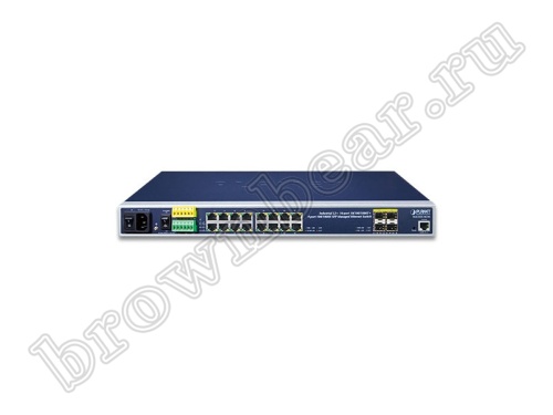 IGS-5225-16T4S Промышленный управляемый L2+ коммутатор Planet, 16 портов 10/100/1000Мбит/с, 4 порта SFP 100/1000Мбит/с фото 3