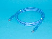 Патч-корд (шнур) RJ-45 - RJ-45 кат.5е, 2м, синий 