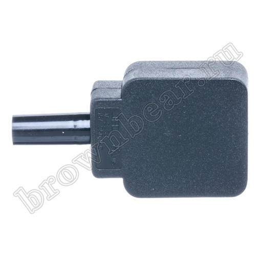 Разъем питания IEC C14, вилка на кабель разборная, прямой угол, 10A фото 4