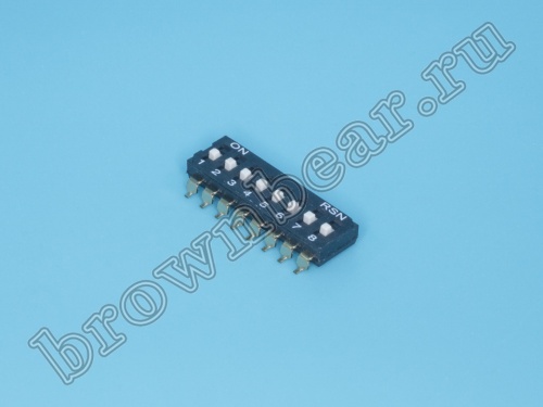 Переключатель Dip-Switch 8 контактных групп, планарный