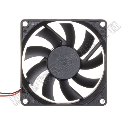 Вентилятор для корпуса 80х80х15, DC 12В, 0.17А, подшипник скольжения, AV-F8015MS12 фото 2