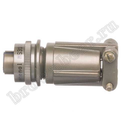 Разъём Amphenol серии MS, 3 контакта, розетка на кабель, тип 10SL, резьбовой MS3106E-10SL-3S фото 7