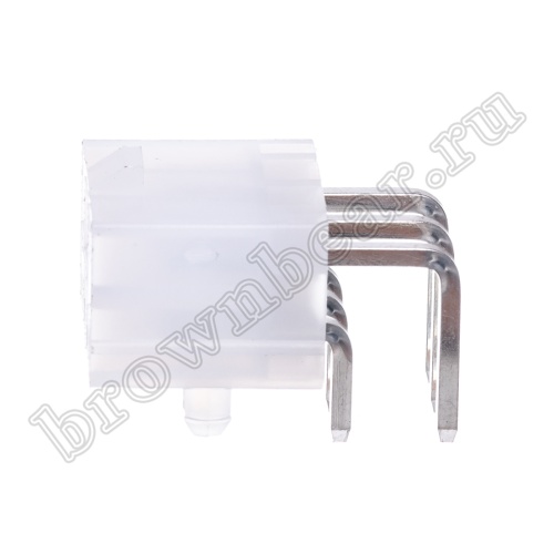 Разъем питания Mini-Fit 6 контактов, вилка на плату, прямой угол, с фиксатором, шаг 4,2мм MF-6MRA фото 7