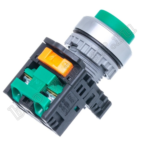 Кнопка управления выступающая, с фиксацией, d 30 мм, НР, зеленая TN2BAG-1A фото 4