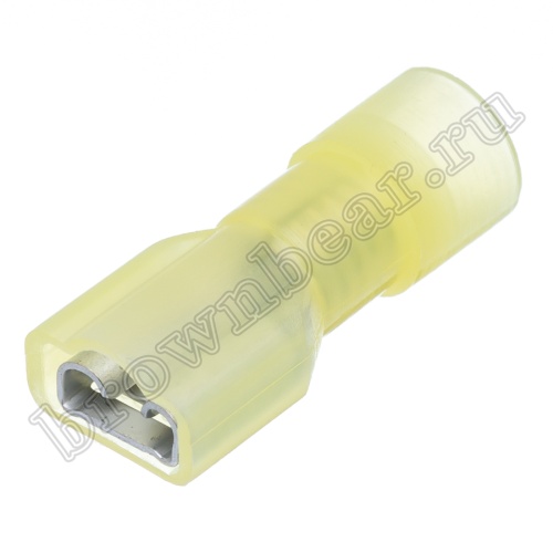 Клемма плоская обжимная 6.3 мм, гнездо на провод 4.0 - 6.0 мм², полностью изолированная, кратно 100шт., РПИ-М TAI-5.5MIF