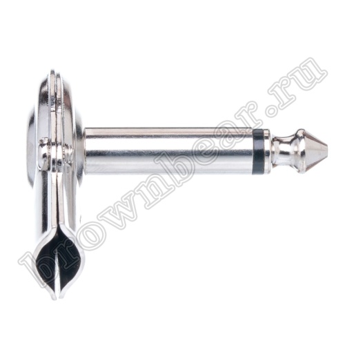 Разъём Jack 1/4" моно штекер 6.35мм, металлический корпус, прямой угол AUD-23 фото 3