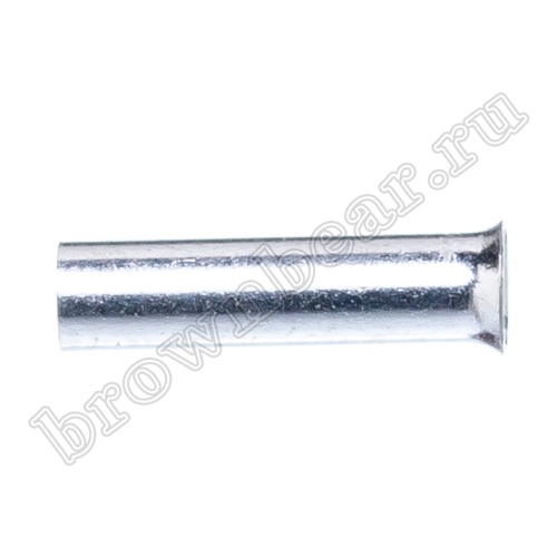 Наконечник штыревой втулочный НШВ 8 мм под опрессовку на провод 1.5 мм², упаковка 100шт. TC-1.5-8 фото 2