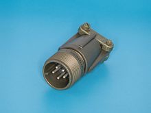 Разъём Amphenol серии MS, 5 контактов, вилка на кабель, тип 14S, наружная резьба MS3101E-14S-5P