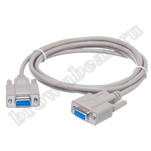 Кабель (шнур) RS-232 DB9F-DB9F, 1.8 метра