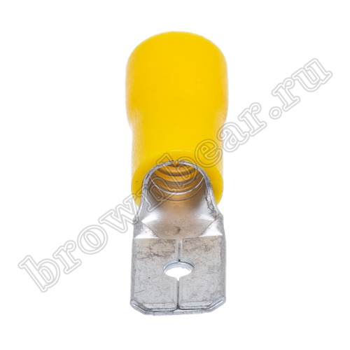 Клемма плоская обжимная 6.3 мм, вилка на провод 4.0 - 6.0 мм², изолированная, кратно 100шт., РПИ-П TAI-5.5M фото 5