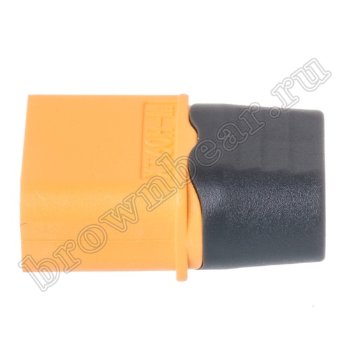 Разъем питания XT60 для АКБ, 2 контакта, штекер на кабель с кожухом XT60H-M.G.Y фото 5