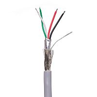 Кабель сигнальный USB, 4 провода, бухта 50 м, серый -