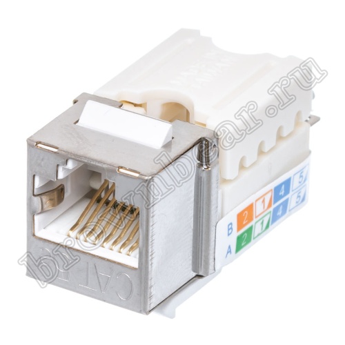 Экранированный коммутационный модуль keystone RJ-45 8P8C кат.5e,  универсальный, PCnet 