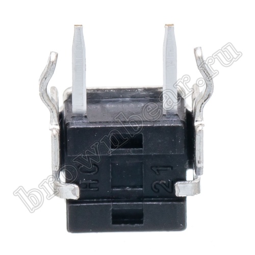 Кнопка тактовая угловая, 6x6 мм мм, h=8, 2 контакта SWT-7-80 фото 2