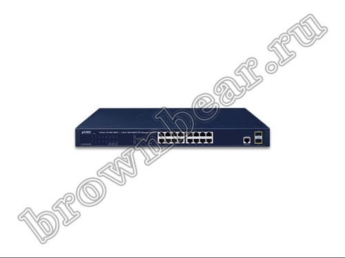 GS-4210-16T2S Управляемый L2/L4 коммутатор Planet 16 портов 10/100/1000Мб/с, 2 слота SFP 100/1000Мб/с фото 4